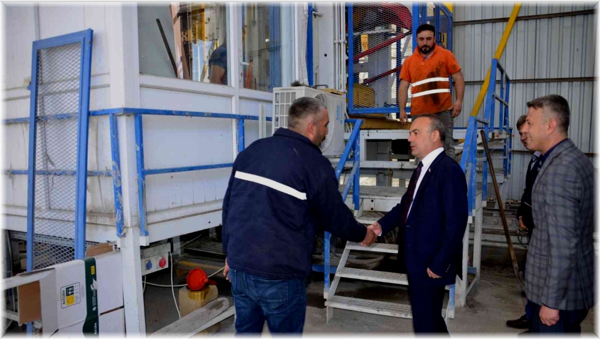 Vali Öner, İl Özel İdaresi Asfalt Plent Tesisi ile Ardahan Tekstil Atölyesi inşaatında incelemelerde bulundu