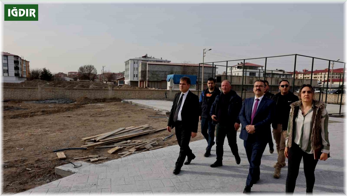 Vali Turan, çalışmaları yerinde inceledi