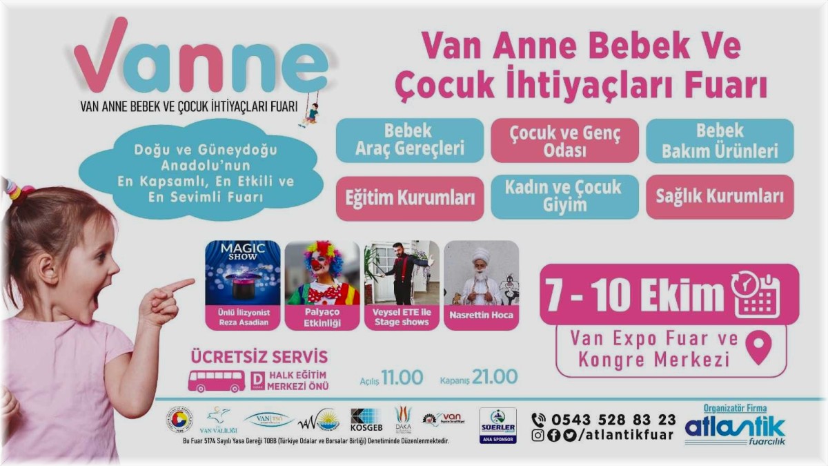 Van Anne, Bebek ve Çocuk Fuarı kapılarını açıyor