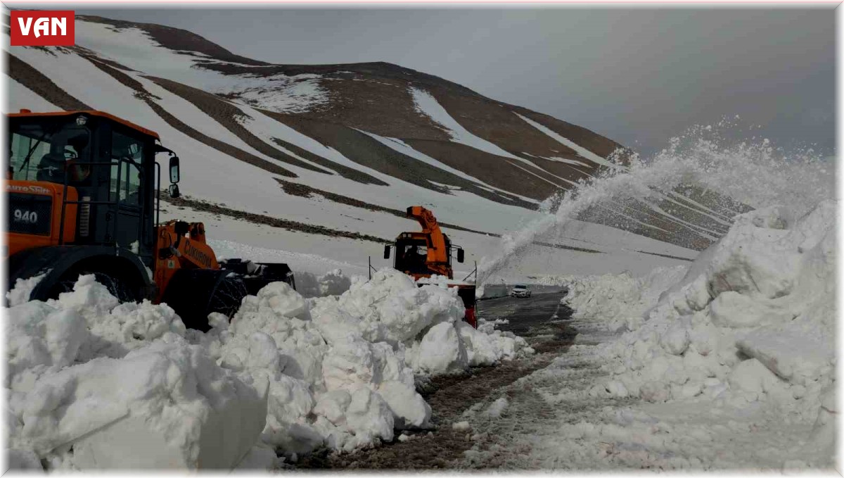Van-Bahçesaray kara yolunda 3 ay sonra yeniden çalışma başlatıldı