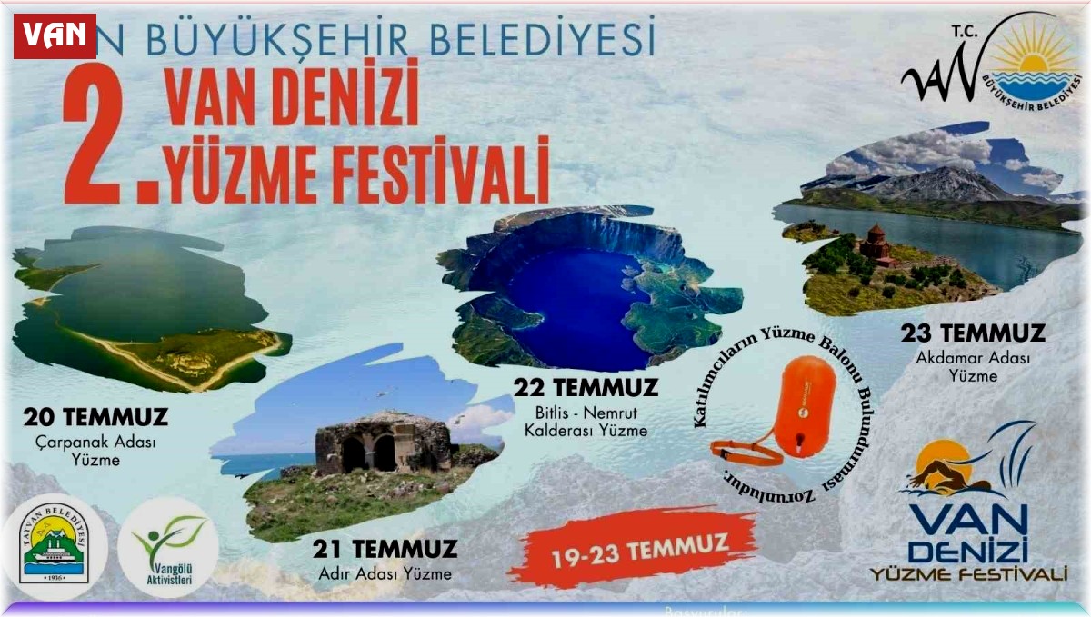 Van Büyükşehir Belediyesi 2. Van Denizi Yüzme Festivali düzenleyecek