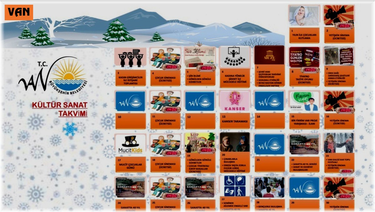 Van Büyükşehir Belediyesi 2022 yılı kültür sanat takvimini belirledi
