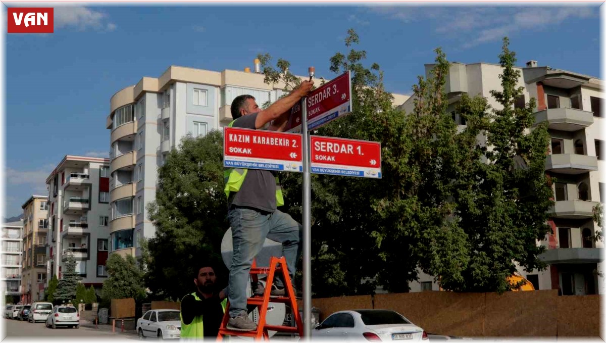 Van Büyükşehir Belediyesinden numarataj çalışması