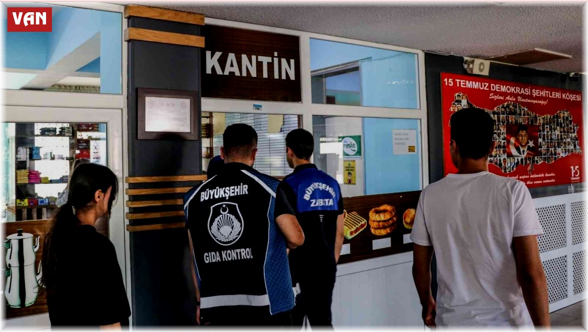 Van Büyükşehir zabıtasından okul kantinlerinde gıda ve hijyen denetimi