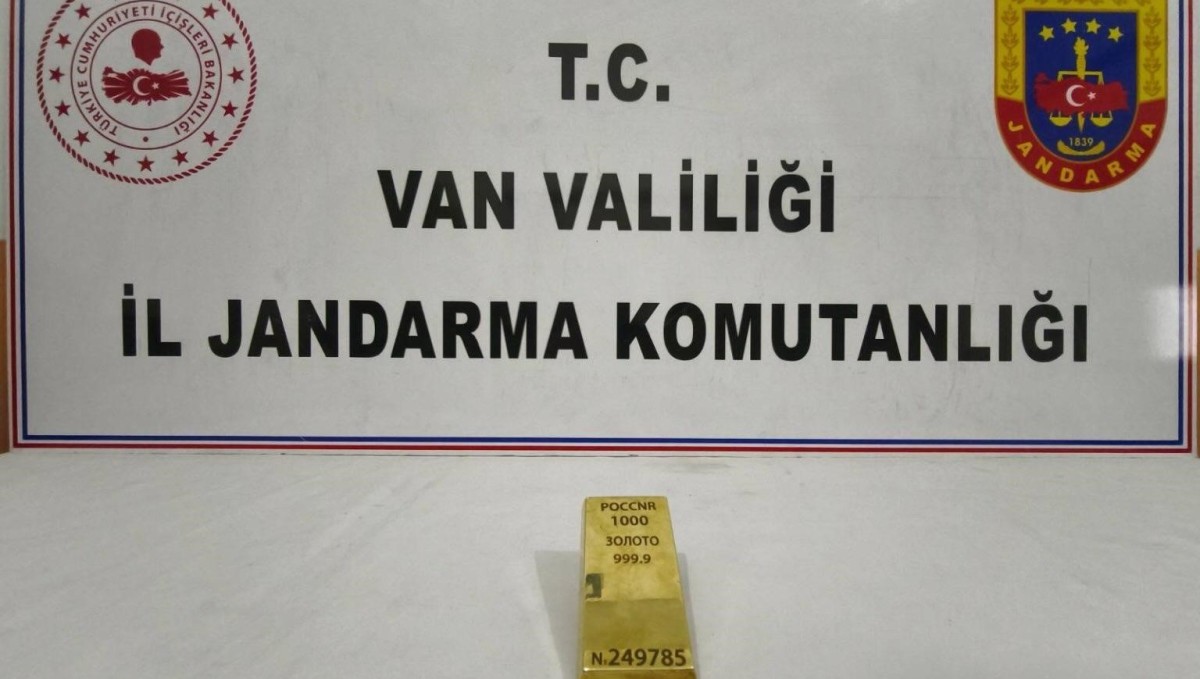 Van'da 1 kiloluk kültçe altın ele geçirildi