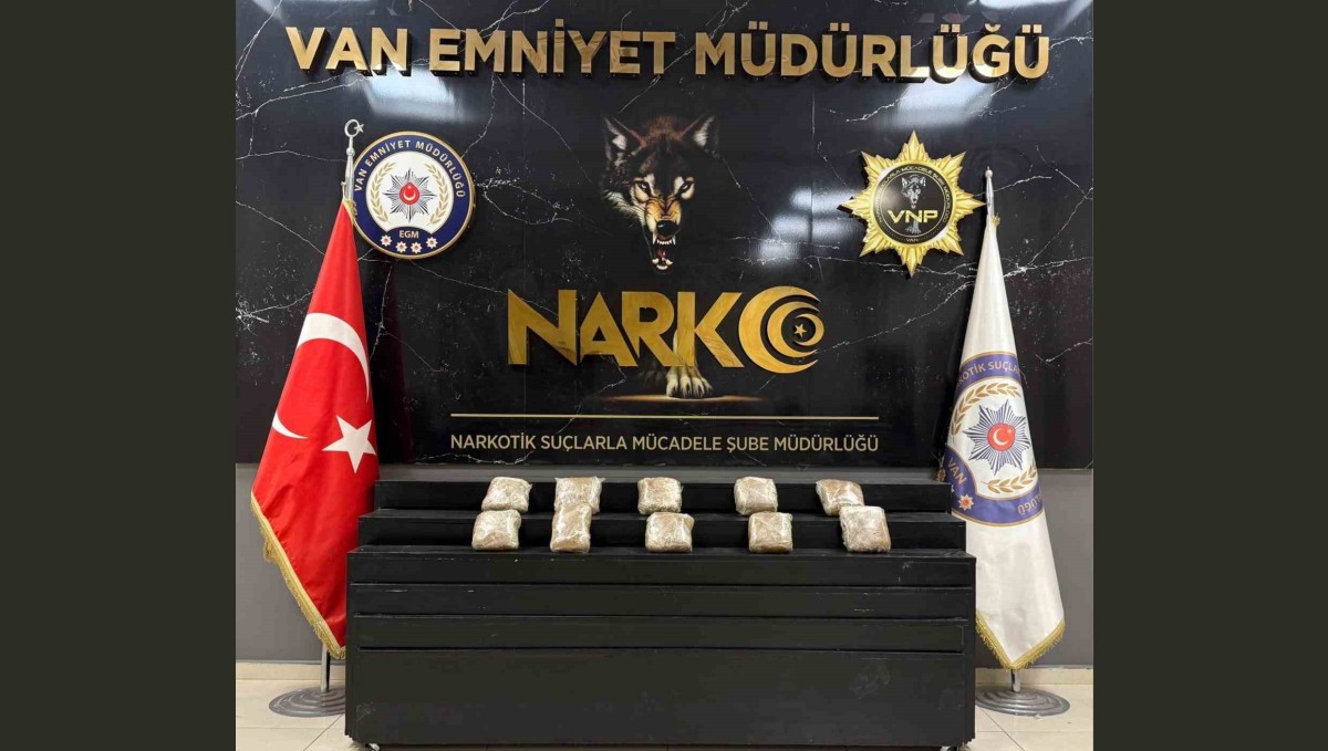 Van'da 13 kilo metamfetamin ele geçirildi