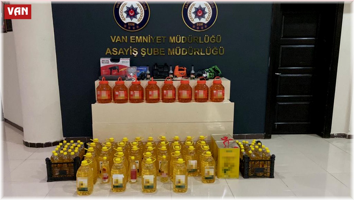 Van'da 150 bin TL değerinde yağ çalan hırsızlar yakalandı