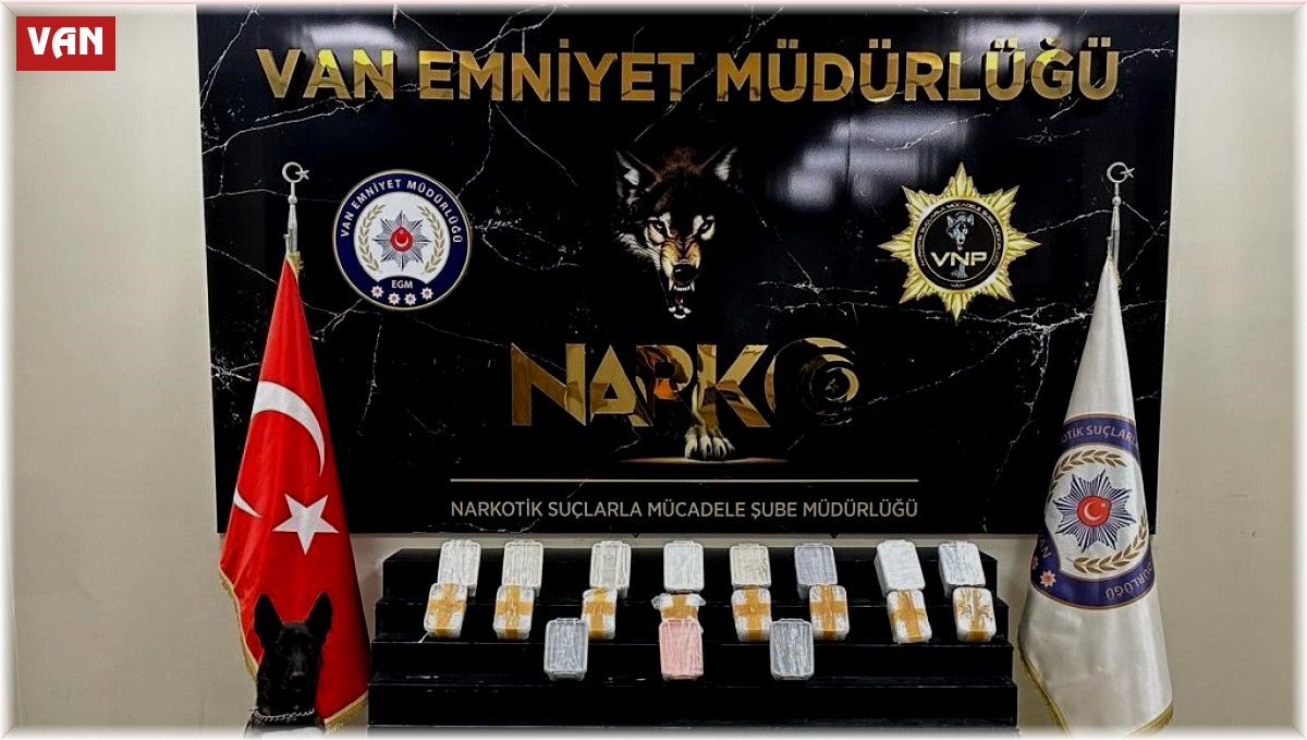 Van'da 16 kilo 500 gram metamfetamin ele geçirildi