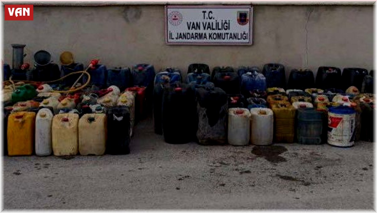 Van'da 2 bin 100 litre kaçak motorin ele geçirildi