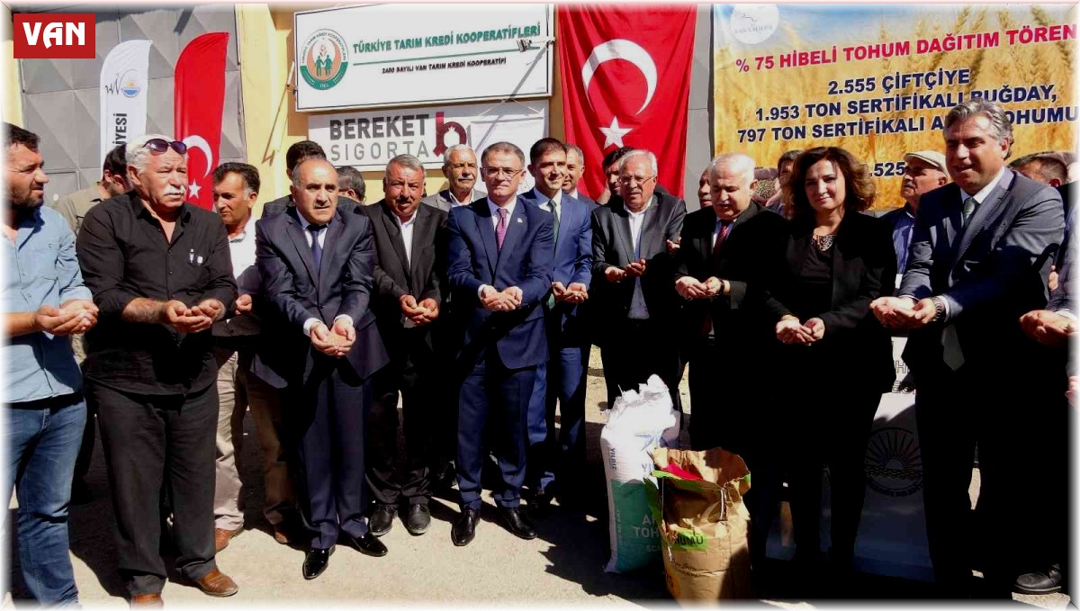 Van'da 2 bin 555 çiftçiye tohum desteği