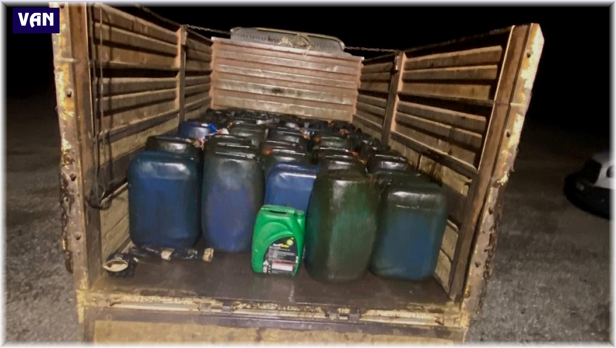 Van'da 2 bin 800 litre kaçak motorin ele geçirildi