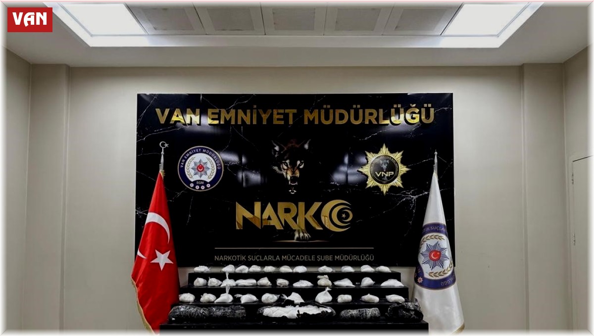 Van'da 29 kilo 40 gram metamfetamin ele geçirildi