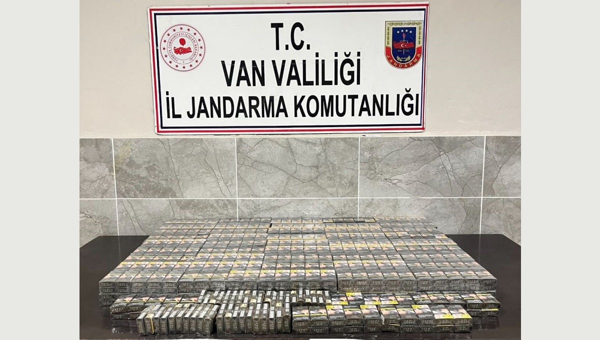 Van'da 3 bin 75 paket kaçak sigara ele geçirildi