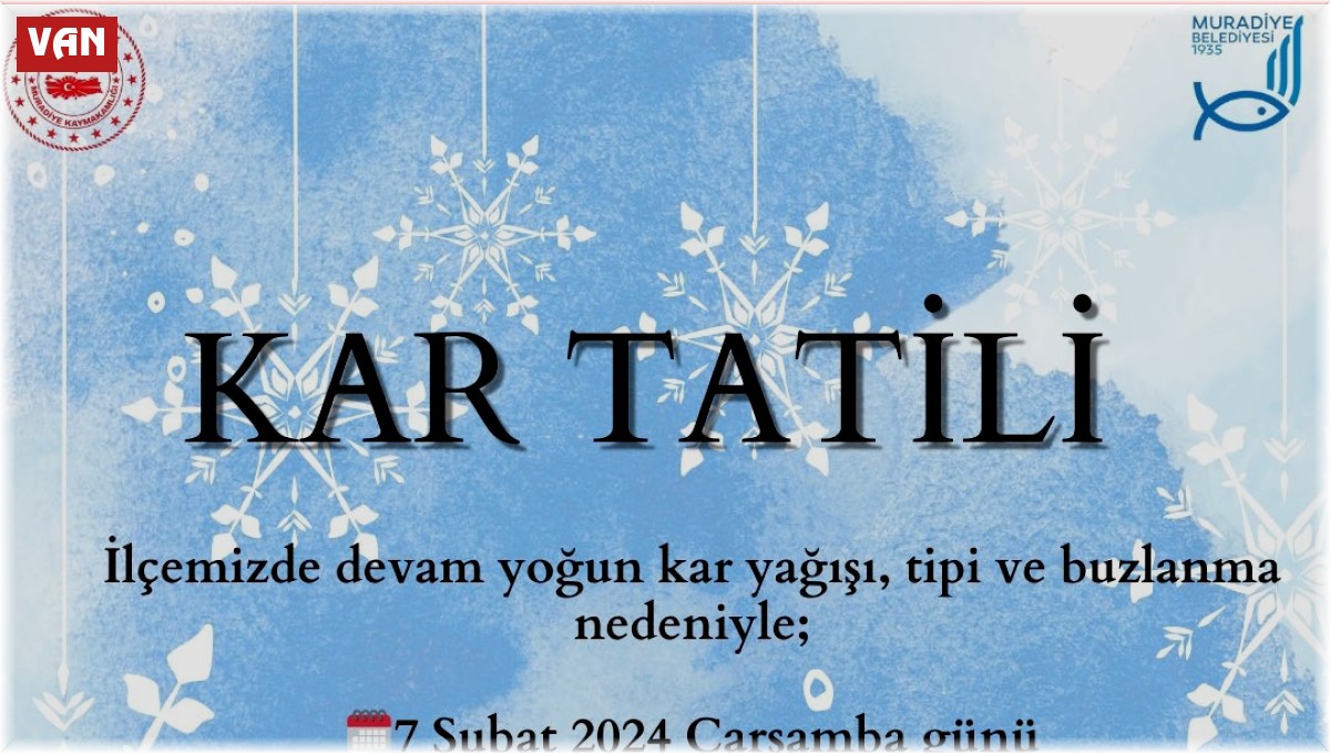 Van'da 4 ilçede taşımalı eğitime 1 gün ara