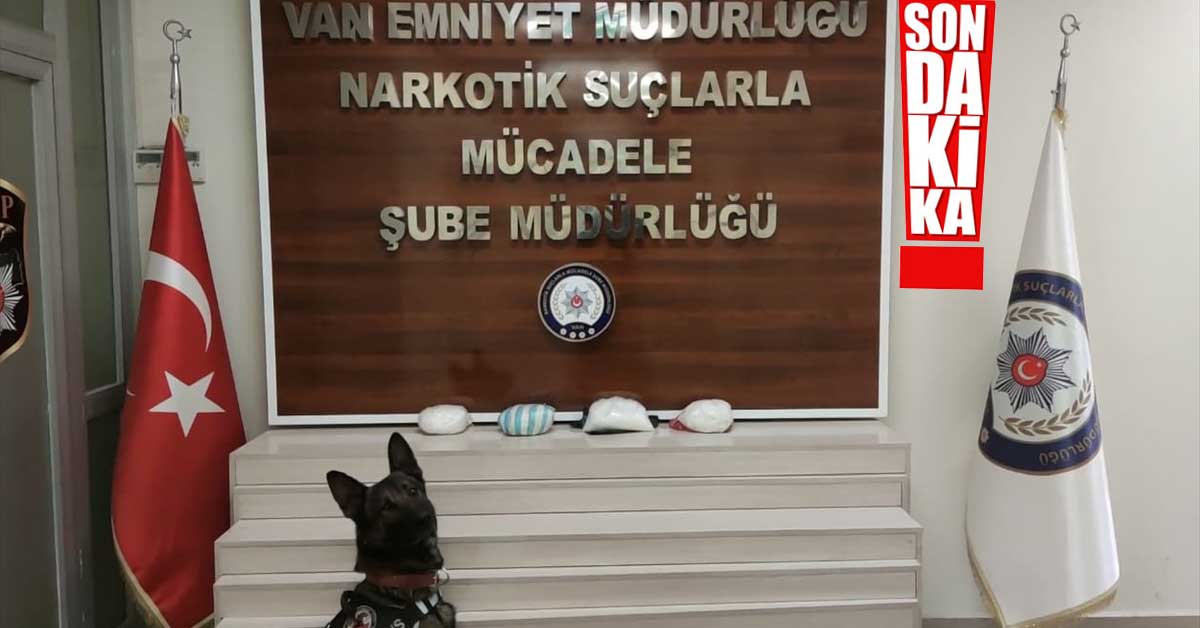 Van'da 4 kilo 244 gram metamfetamin ele geçirildi