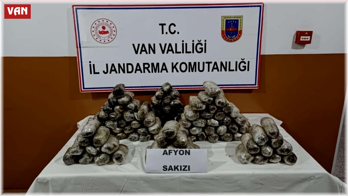 Van'da 47 kilo Afyon Sakızı ele geçirildi