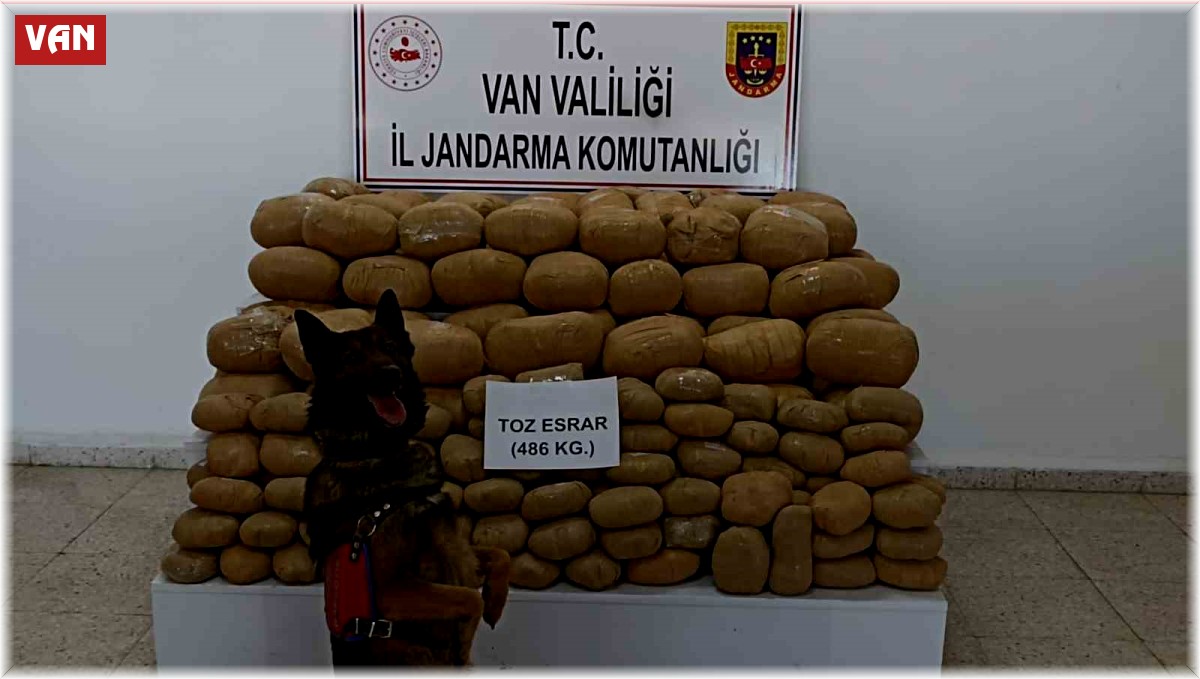 Van'da 486 kilogram toz esrar ele geçirildi