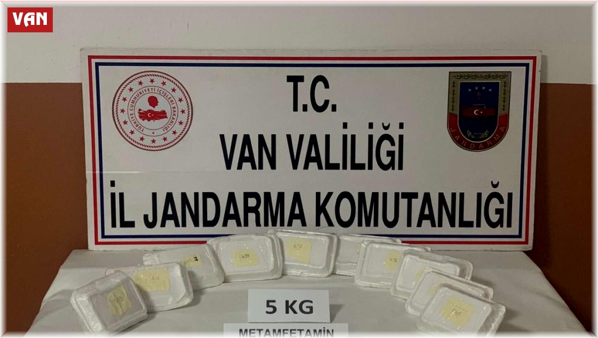 Van'da 5 kilo metamfetamin ele geçirildi
