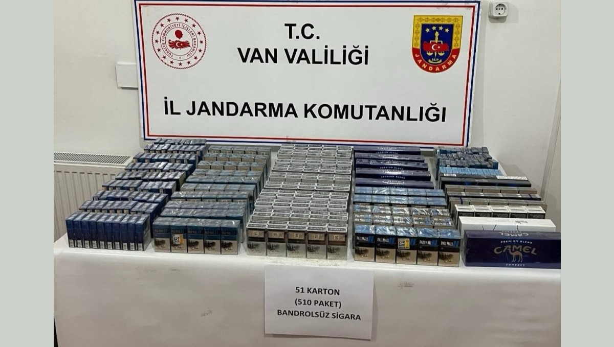 Van'da 510 paket kaçak sigara ele geçirildi