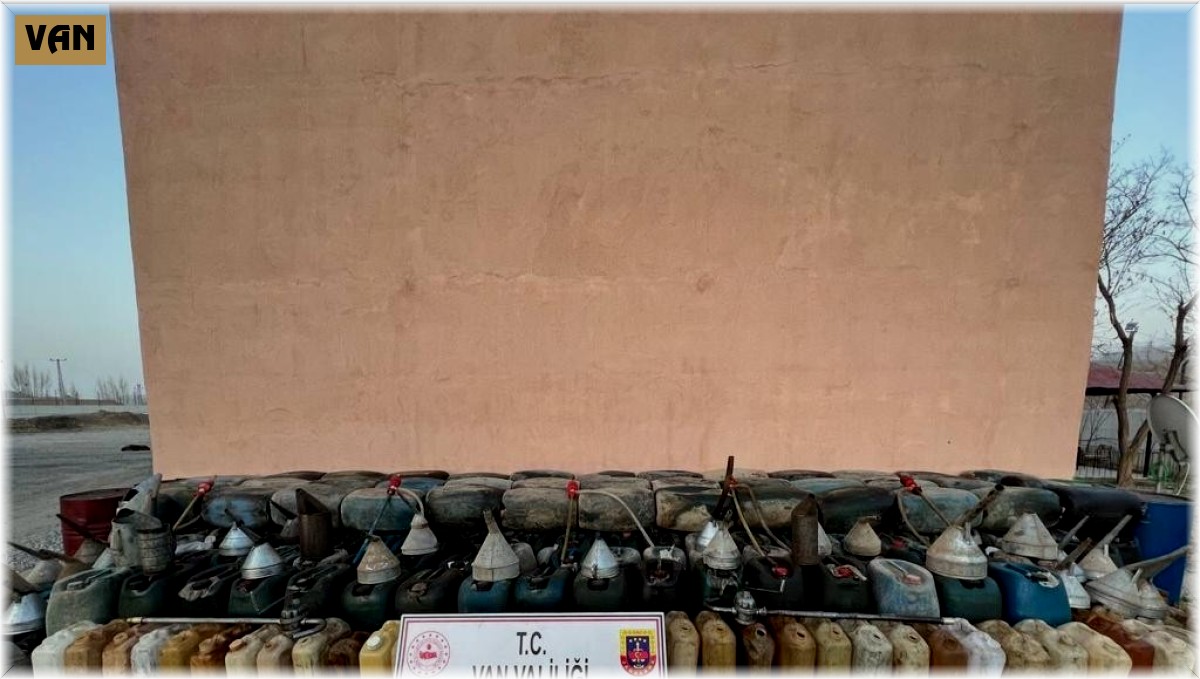 Van'da 550 litre kaçak motorin ele geçirildi