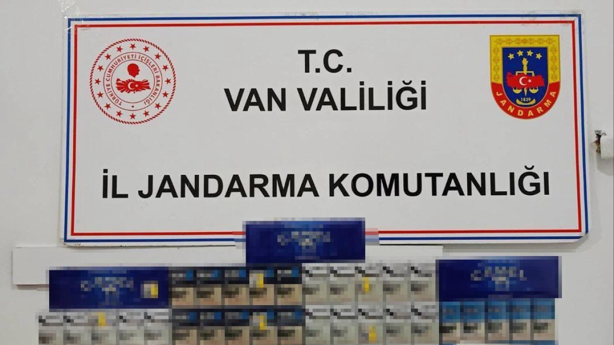 Van'da 610 paket kaçak sigara ele geçirildi