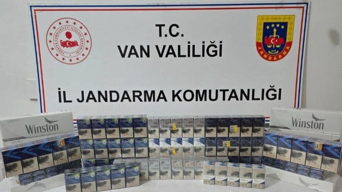 Van'da 860 paket kaçak sigara ele geçirildi