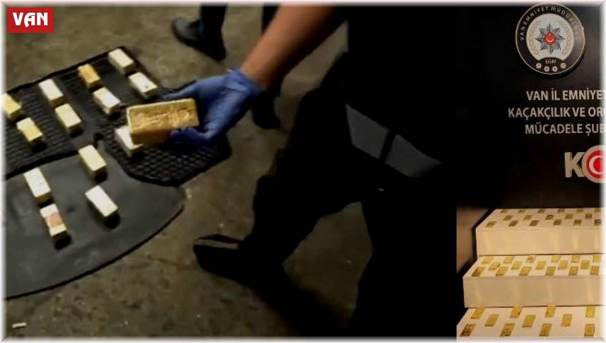 Van'da 94 kilo kaçak altın ele geçirildi