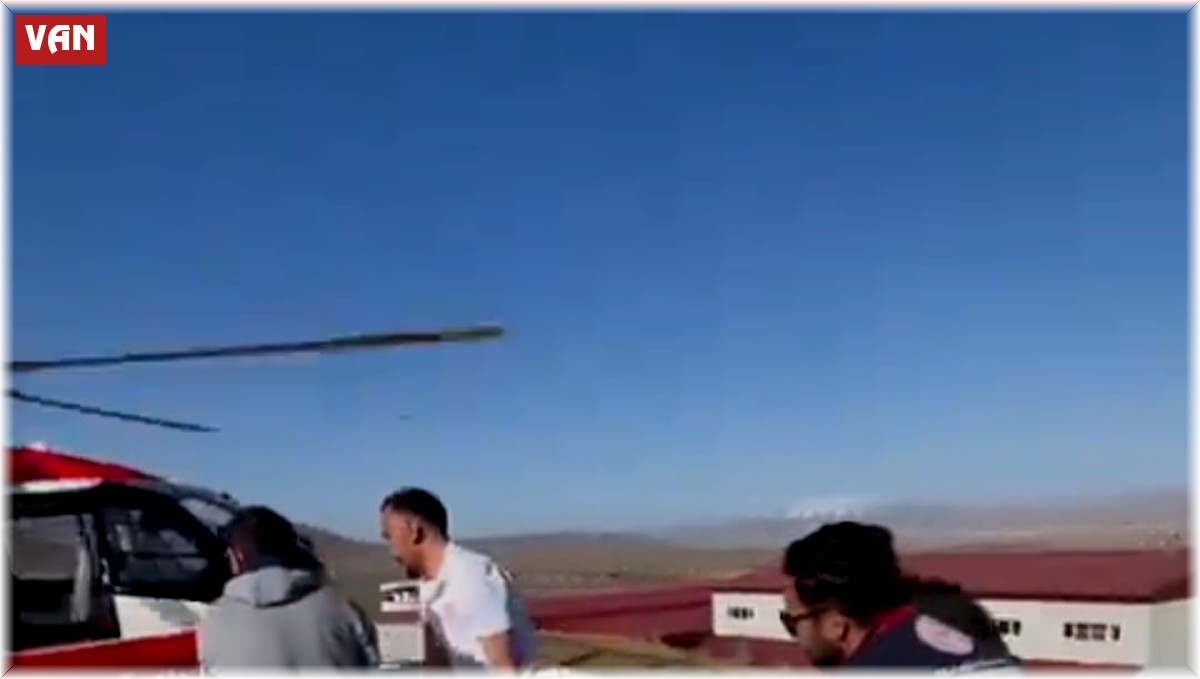 Van'da ambulans helikopter 64 yaşındaki hasta için havalandı