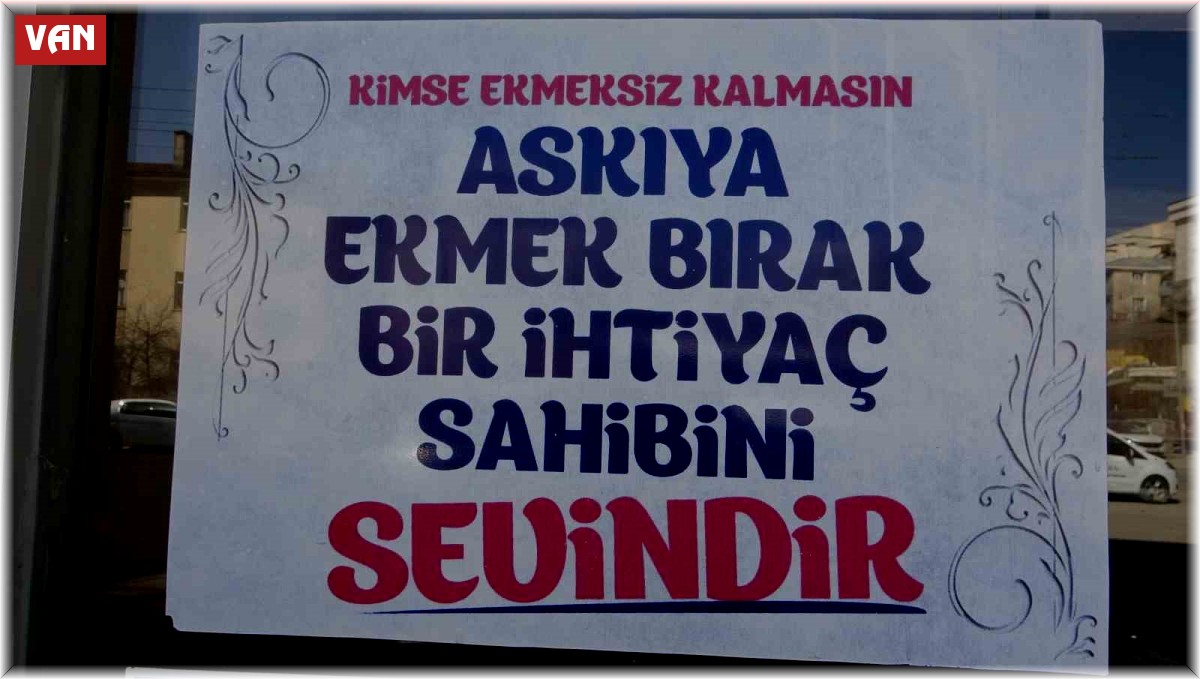 Van'da 'askıda ekmek' uygulaması