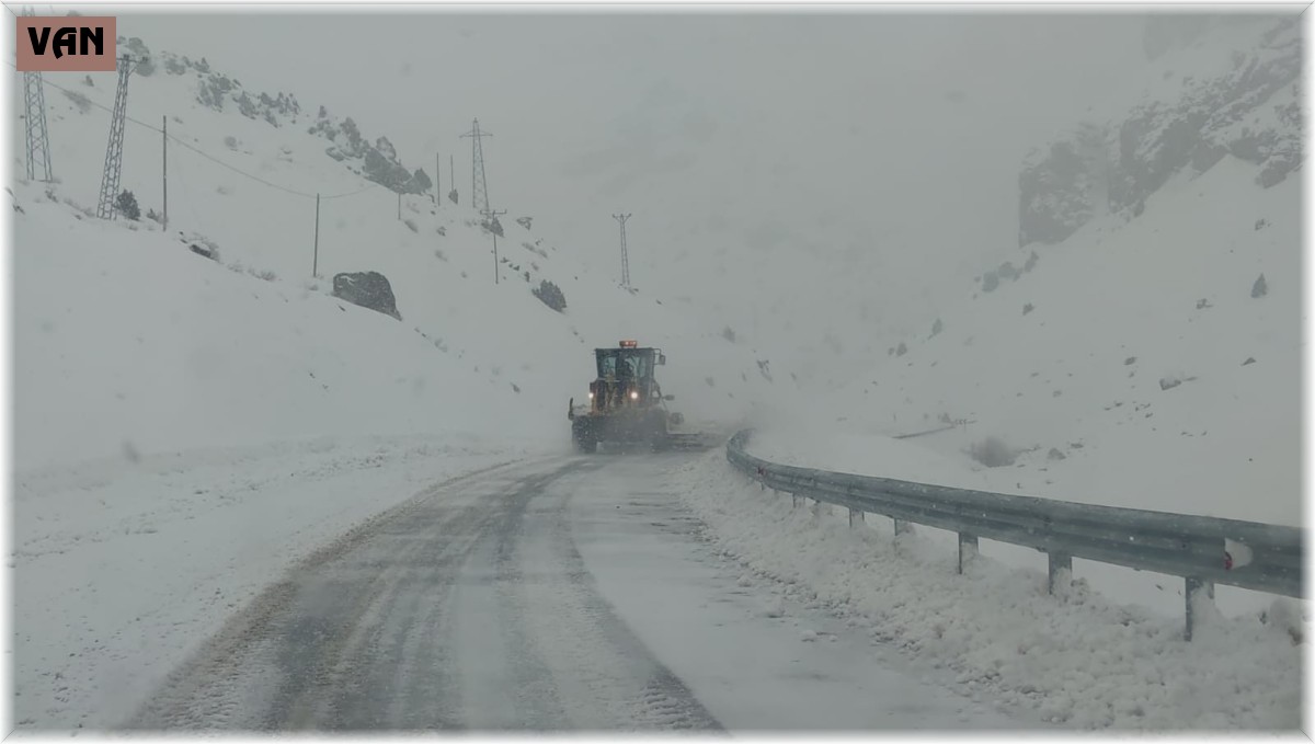 Van'da Bahçesaray yolundaki üç ayrı noktaya çığ düştü