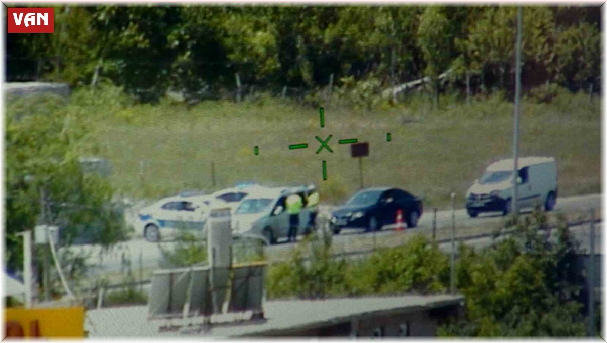 Van'da bayram trafiğine helikopterli denetim