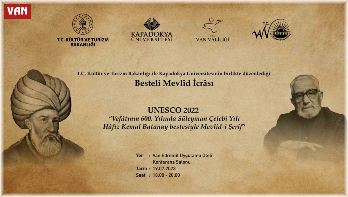 Van'da besteli mevlit seslendirilecek