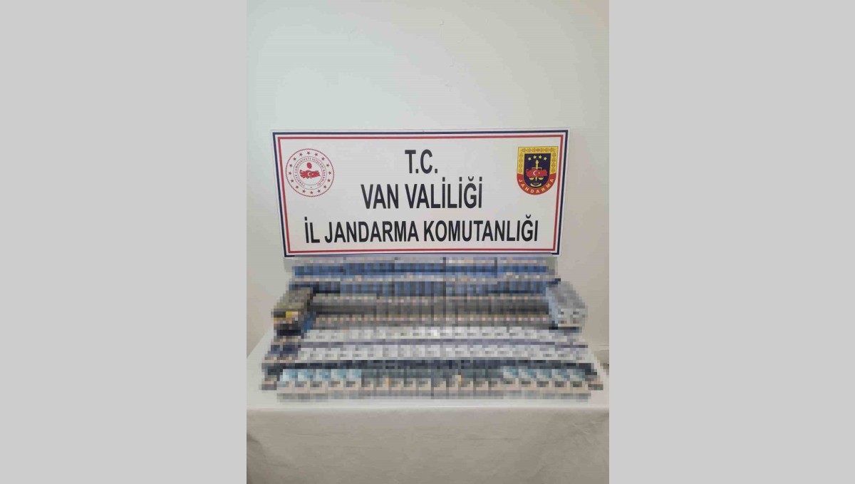 Van'da bin 314 paket kaçak sigara ele geçirildi