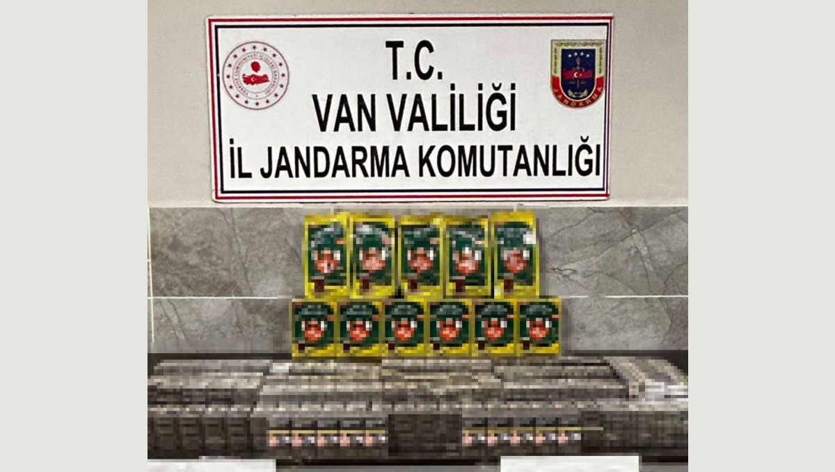 Van'da bin 460 paket kaçak sigara ele geçirildi