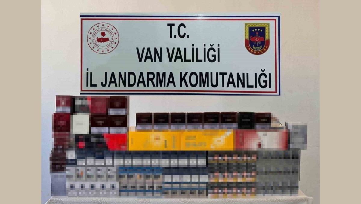 Van'da bin 856 paket kaçak sigara ele geçirildi