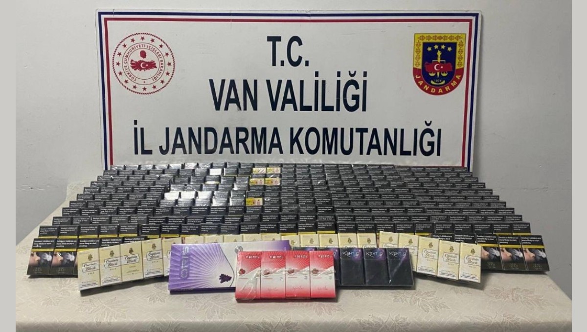 Van'da bin 859 paket kaçak sigara ele geçirildi