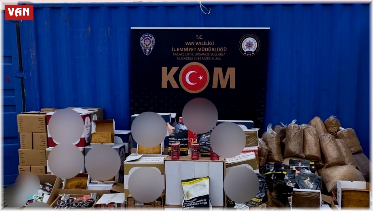 Van'da çok miktarda gümrük kaçağı malzeme ele geçirildi