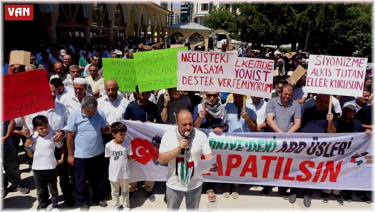 Van'da "Filistin'i Unutma" konulu basın açıklaması yapıldı