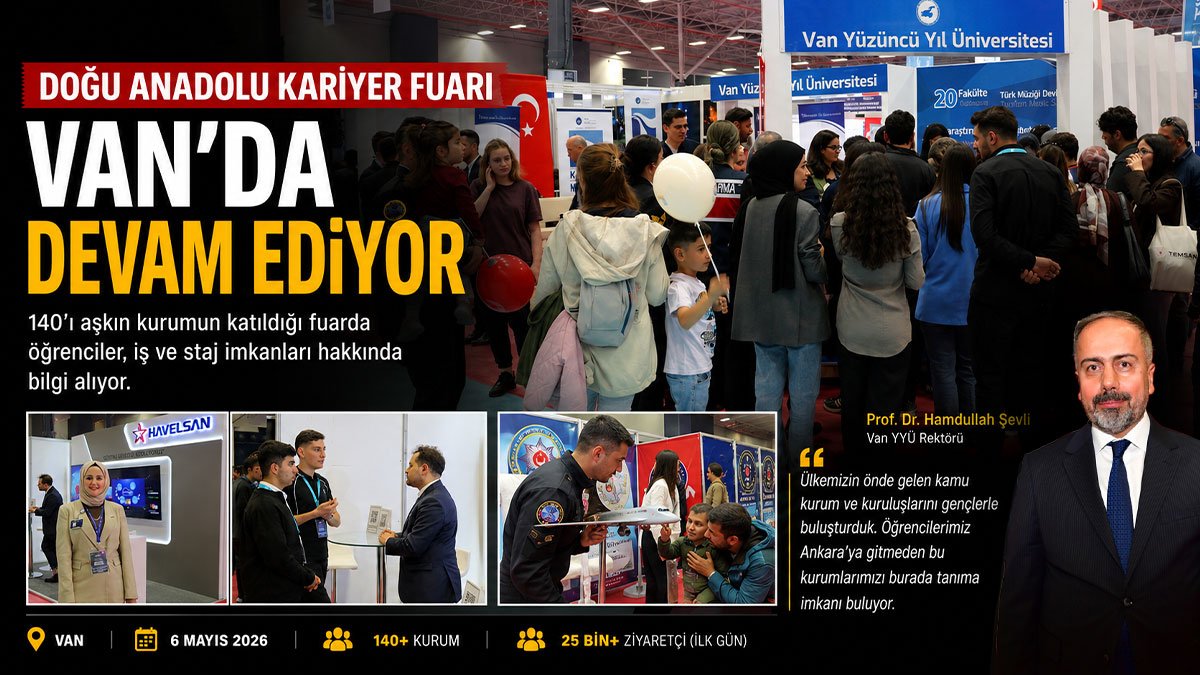 Van'da gençler 140'ı aşkın kurumla kariyer fuarında buluşuyor