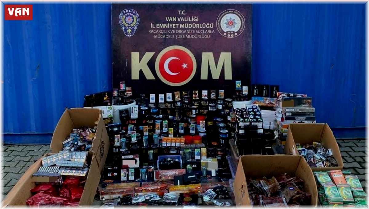 Van'da gümrük kaçağı malzemeler ele geçirildi