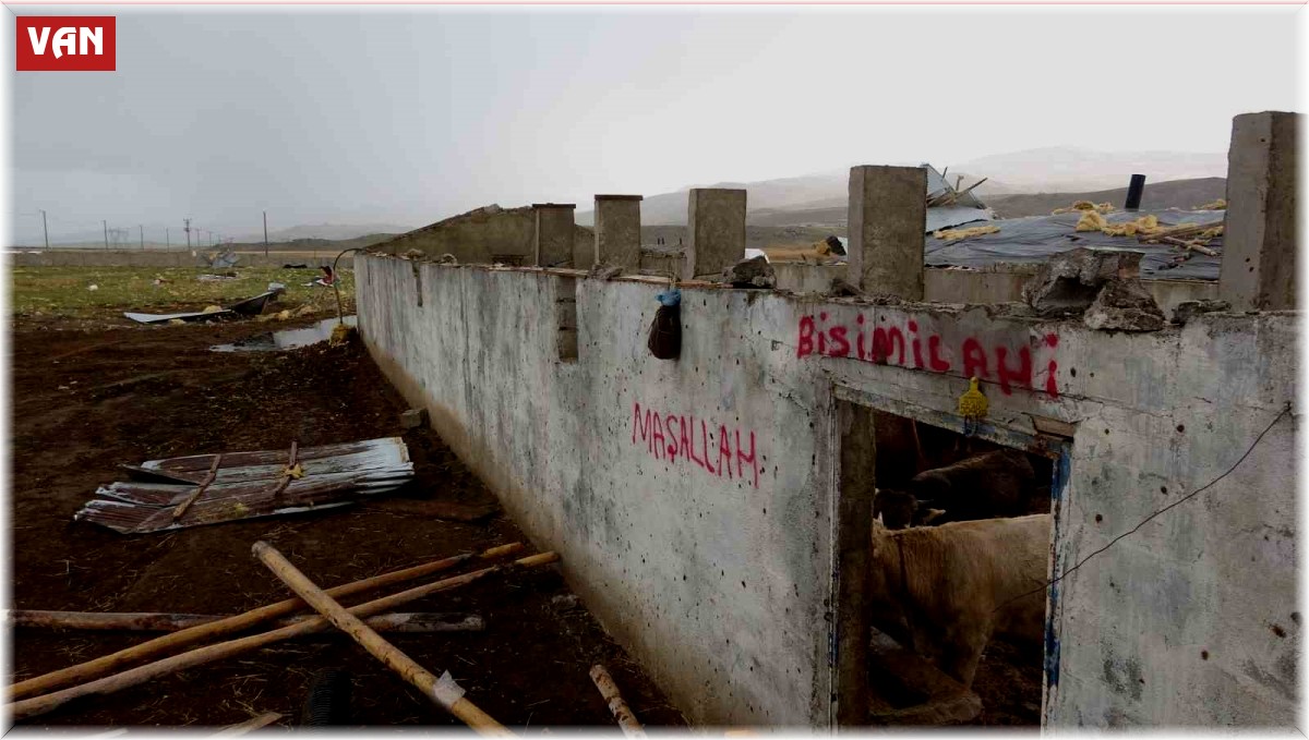 Van'da hortum: 2 kişi yaralandı, bir çiftlik zarar gördü