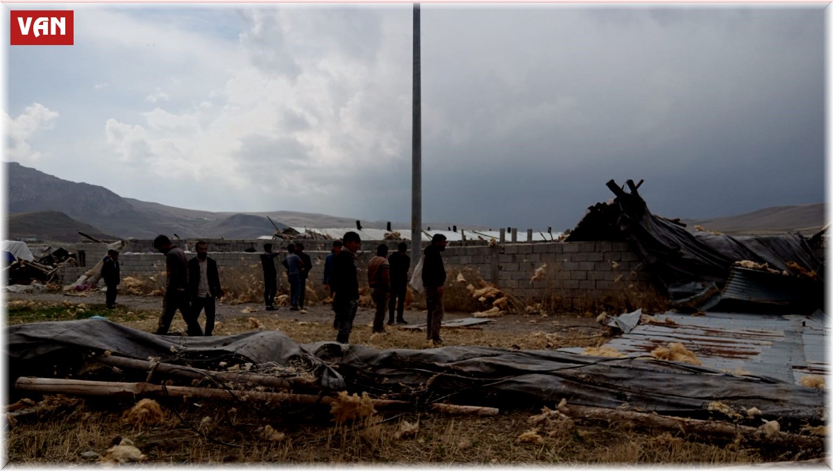 Van'da hortum: Çiftliği yerle bir etti
