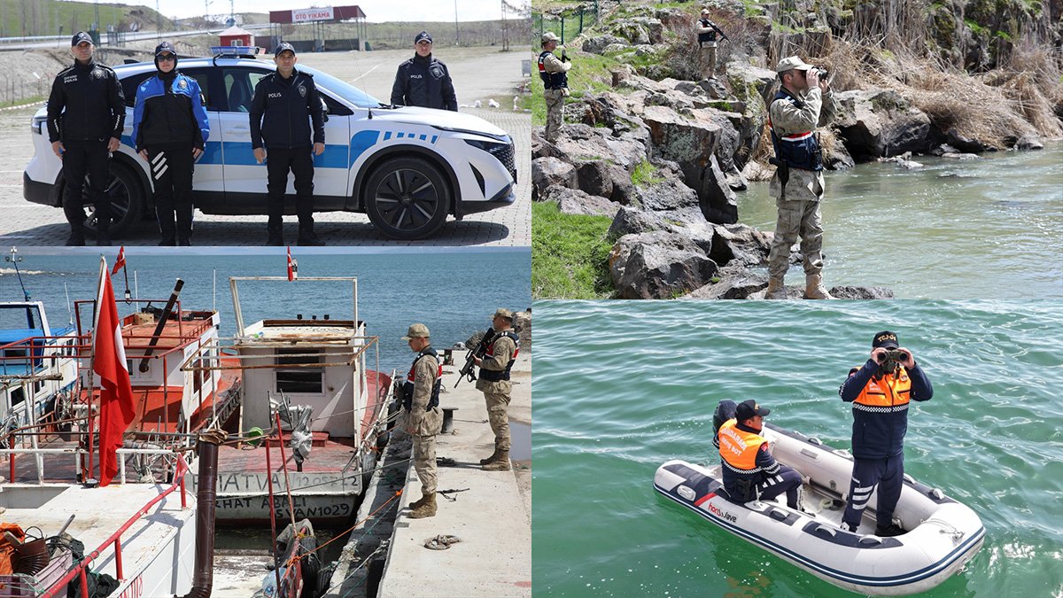 Van'da inci kefalini korumak için güvenlik güçleri göç yolunda nöbet tutuyor