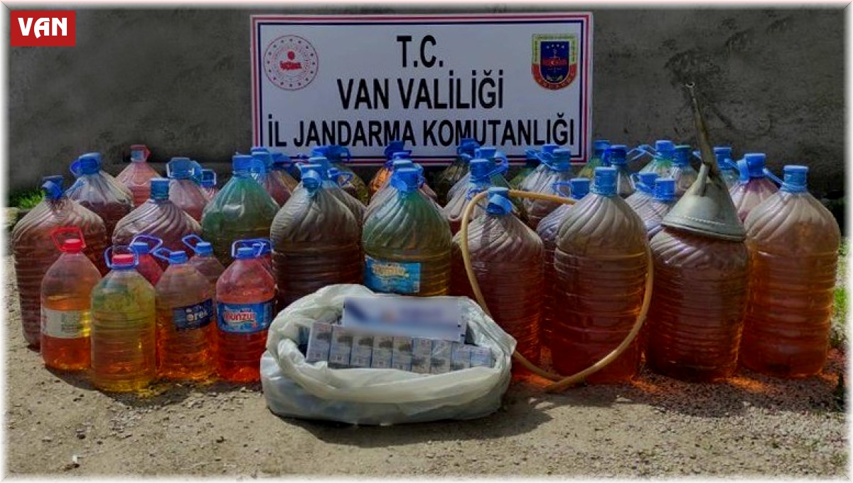 Van'da kaçak akaryakıt ve sigara ele geçirildi