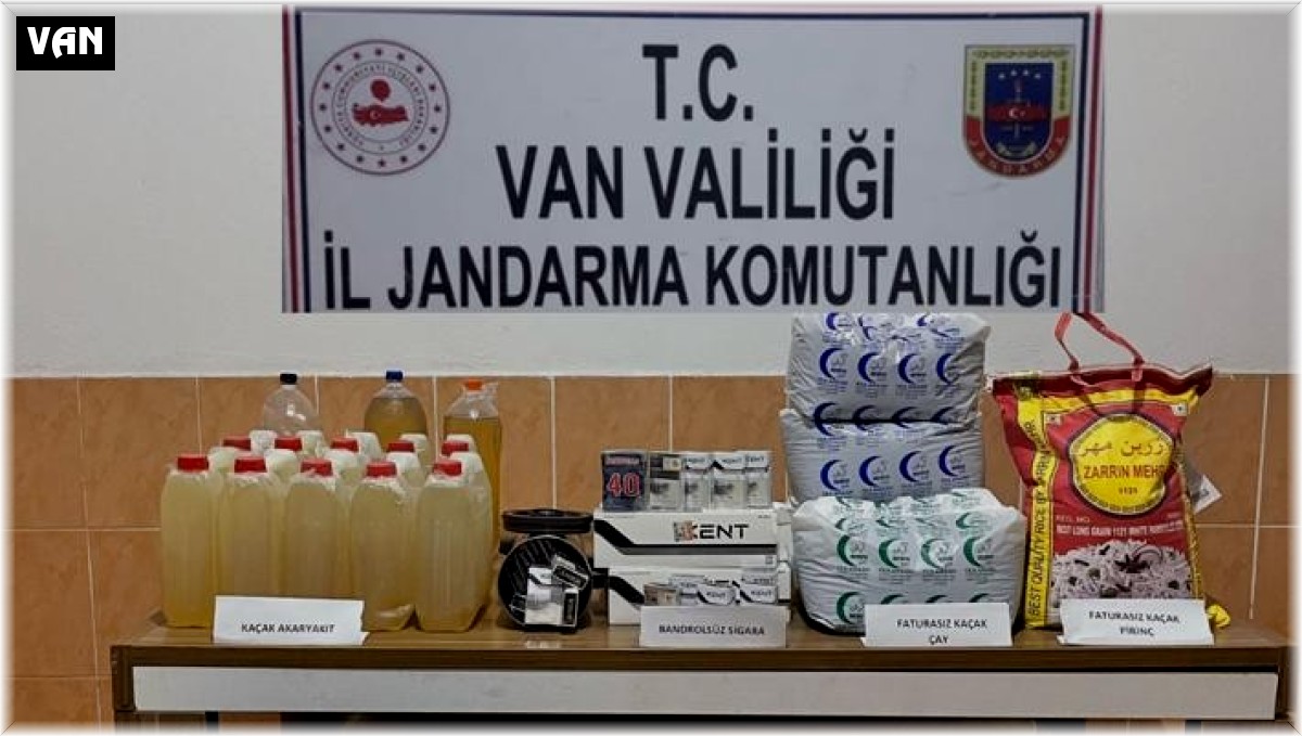 Van'da kaçak akaryakıt ve sigara ele geçirildi