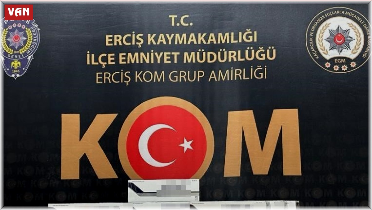 Van'da kaçak sigara, telefon ve akıllı saat ele geçirildi