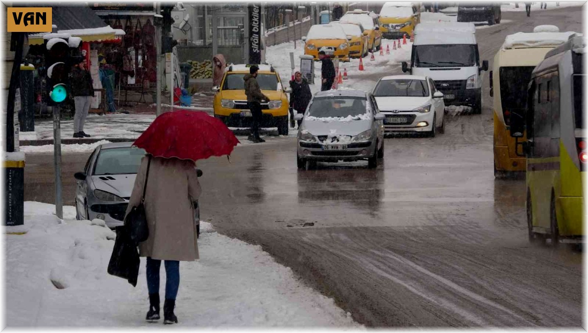 Van'da kar yağışı hayatı olumsuz etkiledi