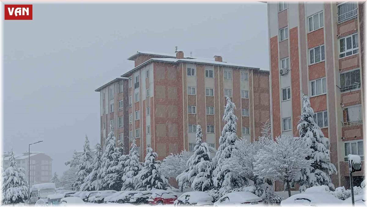 Van'da karla gelen güzellik