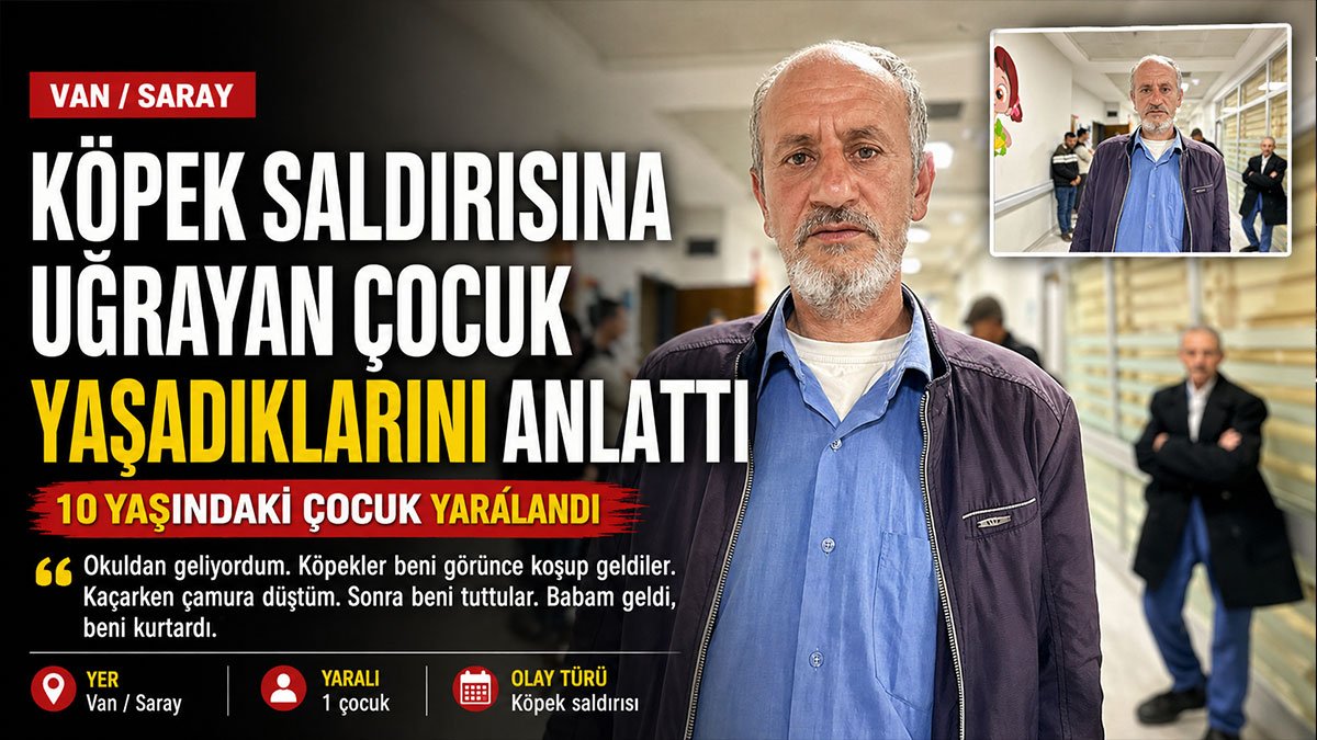 Van'da köpeklerin saldırdığı 10 yaşındaki çocuk anlattı: "Babam geldi, beni kurtardı"