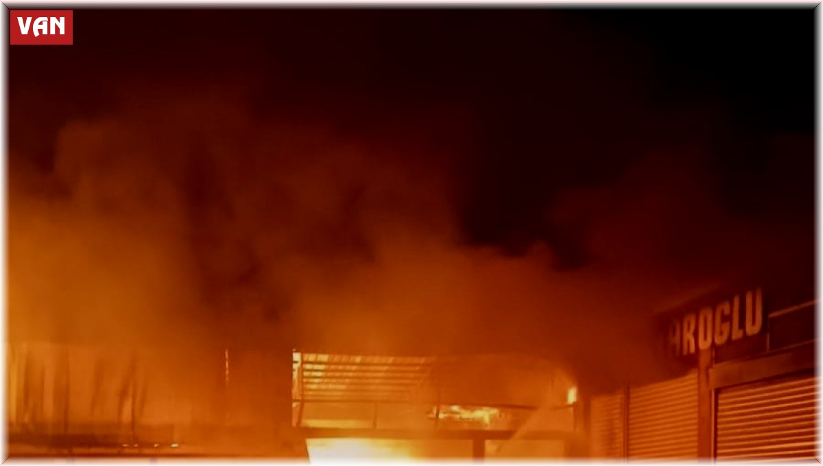 Van'da korkutan yangın